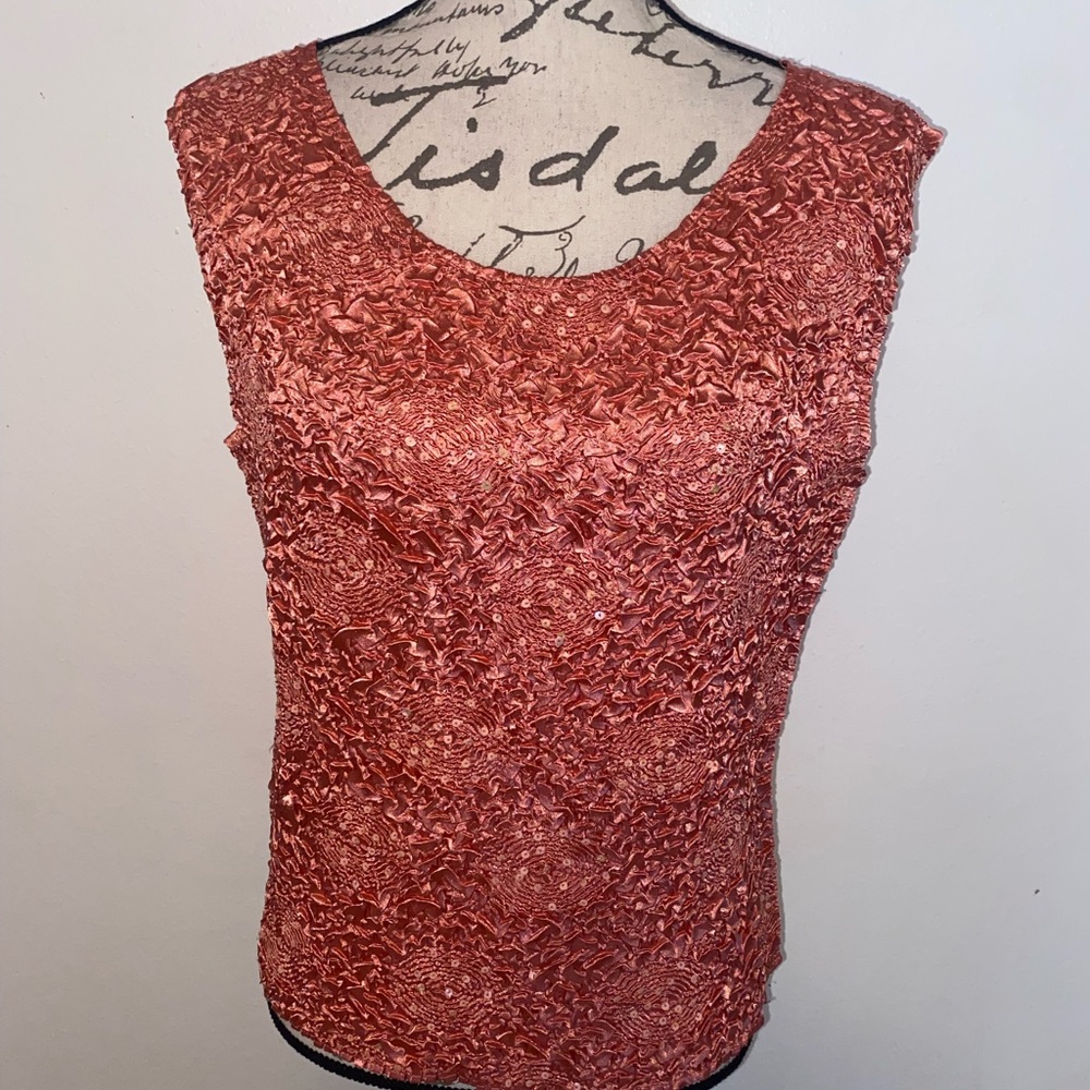 💖Rafael Essential Sparkling Rose Stretch Top💖